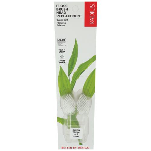 Radius Tthbrsh Head Floss 2P - 2 Pc (6 Units)