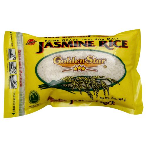 Golden Star Rice Jasmine Prem - 2 Lb (12 Units)