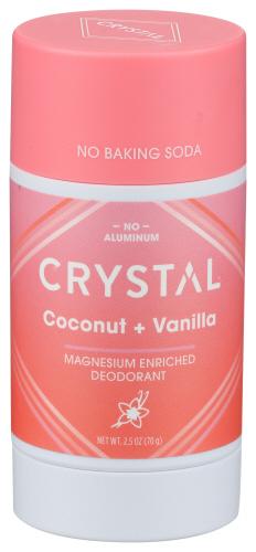 Crystal Body Deodorant Deodorant Coconut Vanilla - 2.5 Oz (1 Units)