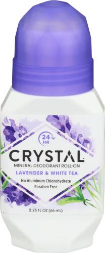 Crystal Body Deodorant Deod Rollon Lavender&White Tea - 2.25 Oz (3 Units)