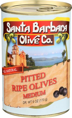 Santa Barbara Olive Blk Canned Medium - 6 Oz (12 Units)