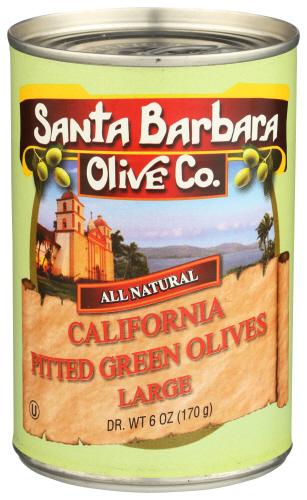 Santa Barbara Olive Grn Pitted Tin - 5.75 Oz (12 Units)