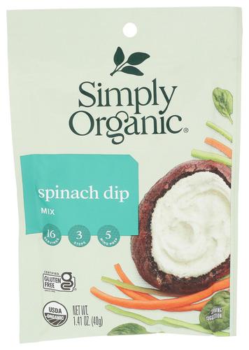Simply Organic Mix Dip Spinach - 1.41 Oz (12 Units)