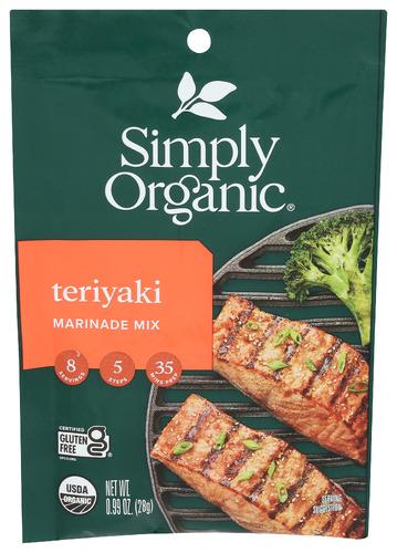 Simply Organic Mix Teriyaki Marinade - 0.99 Oz (12 Units)