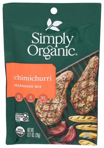 Simply Organic Mix Chimichurri Marinade - 0.71 Oz (12 Units)