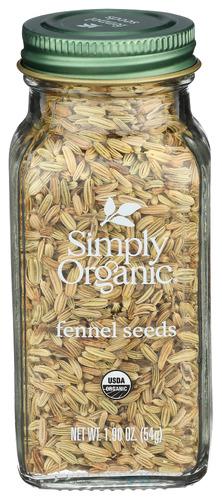 Simply Organic Ssnng Fennel Seeds Bttl - 1.9 Oz (6 Units)