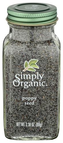 Simply Organic Poppy Seed Whole - 3.38 Oz (6 Units)
