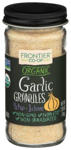 Frontier Herb Ssnng Garlic Granule Organic Bttl - 2.68 Oz (12 Units)