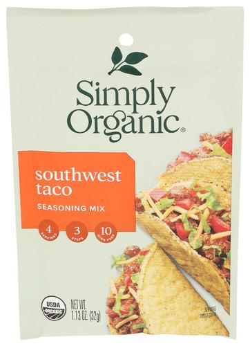 Simply Organic Mix Taco Sthwst - 1.13 Oz (12 Units)