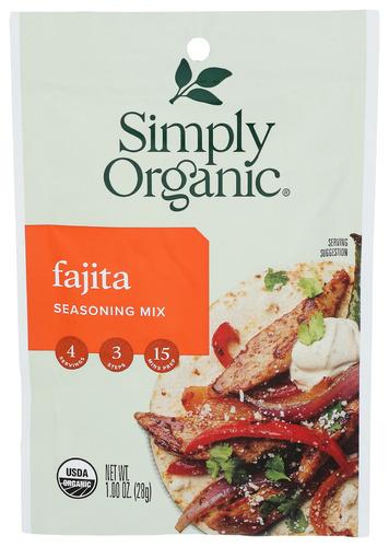 Simply Organic Mix Fajita - 1.1 Oz (12 Units)