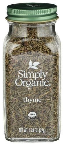 Simply Organic Ssnng Thyme Leaf Organic Bttl - 0.78 Oz (6 Units)