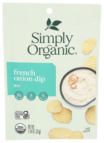 Simply Organic Dip Mix French Onion - 1.1 Oz (12 Units)