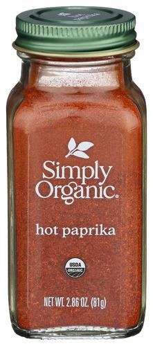 Simply Organic Paprika Hot - 2.86 Oz (6 Units)