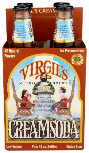 Virgils Soda Cream 4Pk - 48 Fo (6 Units)