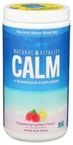 Natural Vitality Vitamin Calm Raspberry Lmn - 16 Oz (1 Units)