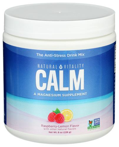 Natural Vitality Calm Powder Rasp Lemon - 8 Oz (1 Units)