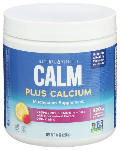Natural Vitality Calm Calcium Rasp Lemon - 8 Oz (1 Units)