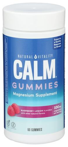 Natural Vitality Calm Gummy Raspbry Lmn - 60 Pc (1 Units)