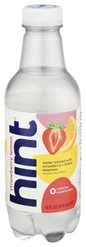 Hint Hint Water Strberry Lemon - 16 Fo (12 Units)