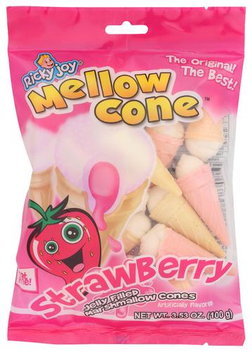 Ricky Joy Mellow Cone Strawberry - 3.53 Oz (18 Units)