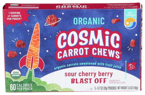 Eat The Change Chews Sour Cherry Carrot - 3.5 Oz (10 Units)