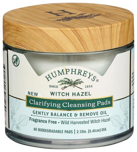 Humphreys Pad Clnsing Wtch Hzl - 60 Pc (3 Units)