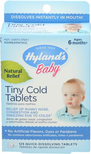 Hyland Baby Tiny Cold Tablets - 125 Tb (1 Units)