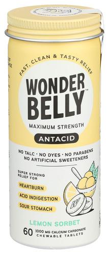 Wonderbelly Antacid Lemon Chew - 60 Tb (4 Units)