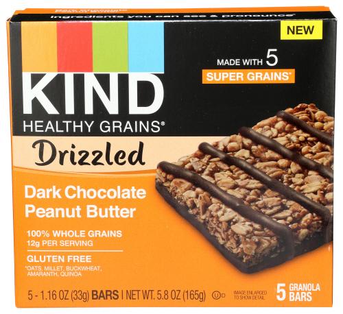 Kind Bar Drizld Dk Chocolate Pb - 5.8 Oz (8 Units)