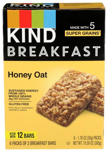 Kind Bar Honey Oat Breakfast - 10.58 Oz (5 Units)