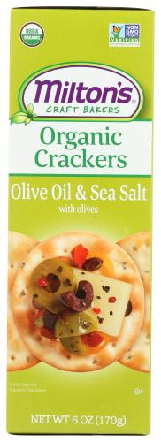 Miltons Cracker Olv Oil Sslt Organic - 6 Oz (8 Units)