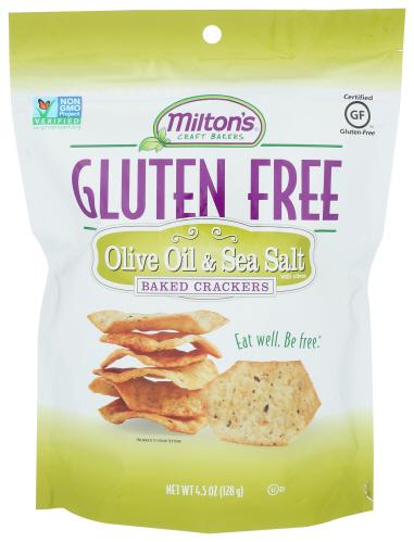 Miltons Cracker Olive Oil Sslt - 4.5 Oz (12 Units)