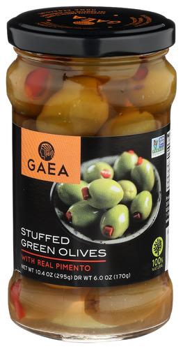 Gaea North America Olive Stfd Pimento - 6 Oz (8 Units)