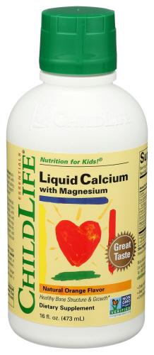 Childlife Calcium Liquid W Magnesium - 16 Oz (3 Units)