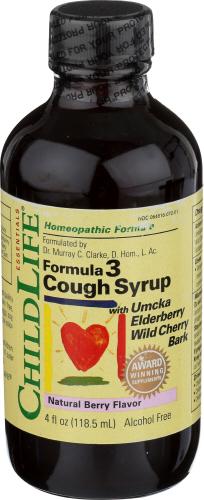 Childlife Cough Syrp Formula3 Berry Nat - 4 Oz (3 Units)