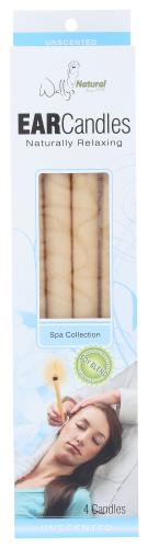 Wally Ear Candle Soy Plain - 4 Pc (5 Units)