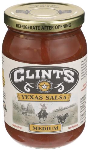 Clints Salsa Texas Medium - 16 Oz (6 Units)