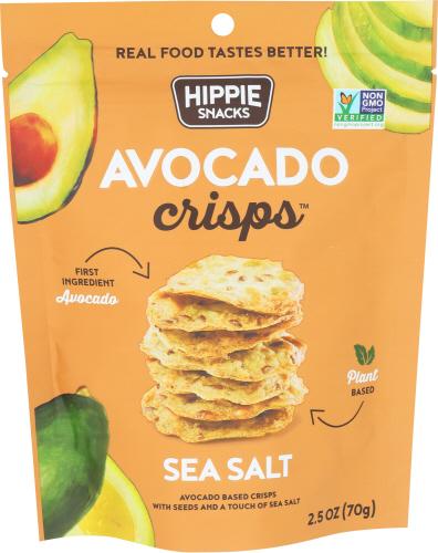 Hippie Snacks Crisps Avocado Sea Salt - 2.5 Oz (8 Units)