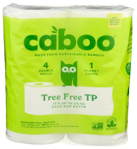 Caboo Tissue Bath 4Pk 300 Sht - 1 Ea (10 Units)