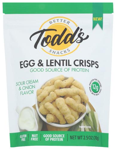 Todds Better Snacks Puffs Protein Sr Crm Onion - 70 Gm (12 Units)