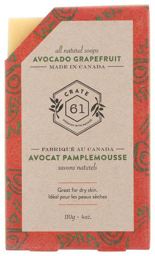Crate 61 Soap Bar Avocado Grpfruit - 4 Oz (8 Units)