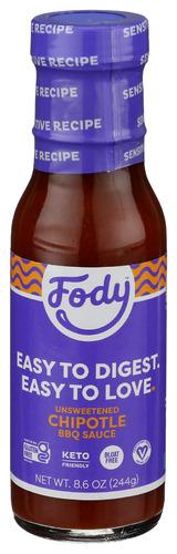 Fody Food Co Sauce Bbq Chipotle - 8.6 Oz (6 Units)