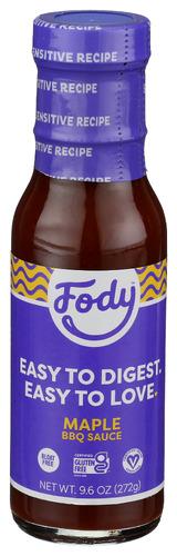 Fody Food Co Sauce Bbq Maple - 9.6 Oz (6 Units)