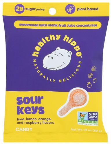 Healthy Hippo Candy Sour Keys - 1.8 Oz (12 Units)