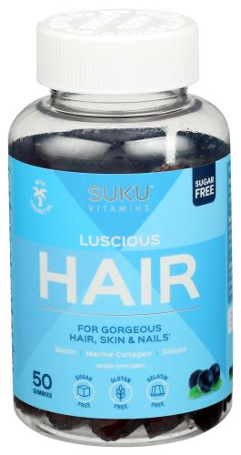 Suku Vitamins Hair Luscious Gummy - 50 Pc (1 Units)