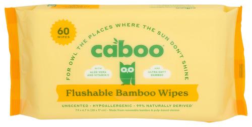 Caboo Wipes Bamboo Flushable - 60 Ct (12 Units)