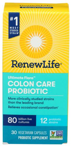 Renew Life Probiotic 80B Colon Care - 30 Vc (1 Units)
