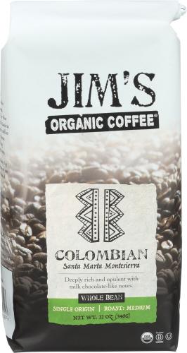 Jims Organic Coffee Coffee Bean Columbian Organic - 12 Oz (6 Units)