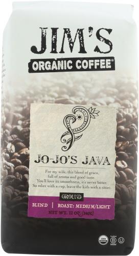 Jims Organic Coffee Coffee Grnd Jojos Java Organic - 12 Oz (6 Units)