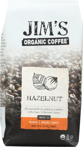 Jims Organic Coffee Coffee Hazelnut Ground - 12 Oz (6 Units)